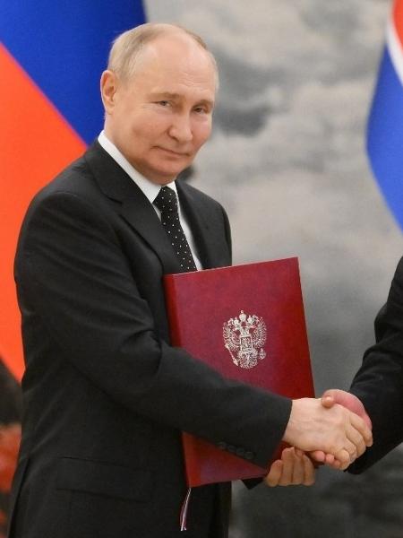 O presidente russo, Vladimir Putin, e o líder da Coreia do Norte, Kim Jong Un, em Pyongyang O presidente russo, Vladimir Putin, e o líder da Coreia do Norte, Kim Jong Un, em Pyongyang