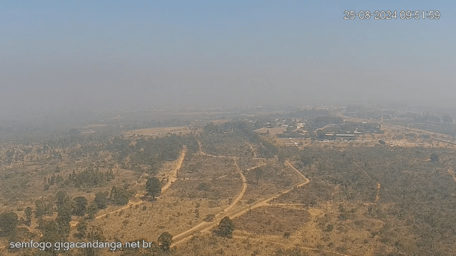 Céu do Distrito Federal em 27 de agosto - Reprodução/Sem Fogo-DF