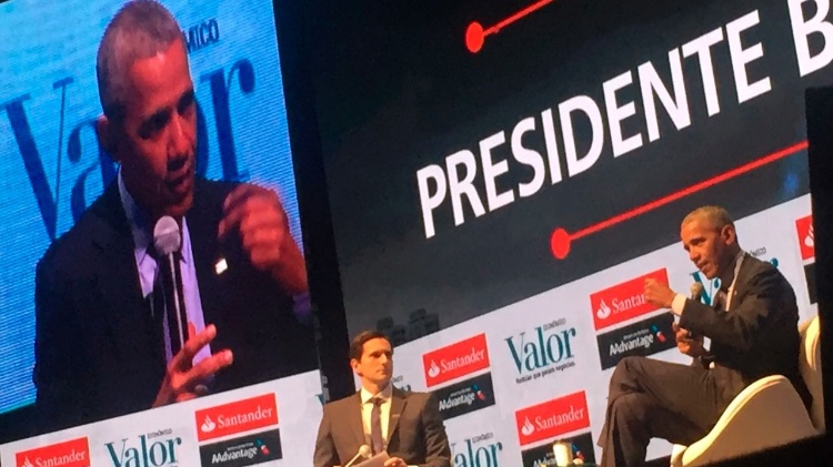 5.out.2017 - Ex-presidente dos EUA Barack Obama participa de evento em São Paulo - Cristiano Romero/Valor / Agência O Globo - Cristiano Romero/Valor / Agência O Globo