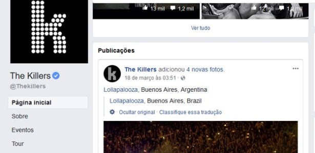 Erro no Facebook diz que Buenos Aires fica no Brasil - Reprodução