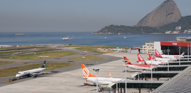 O aeroporto Santos Dumont é um dos mais movimentados do país, com capacidade para receber 13,1 milhões de passageiros por ano - Divulgação/Infraero