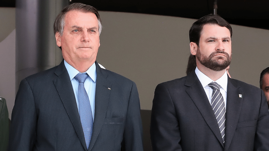 Fernando Wandscheer de Moura com o presidente Jair Bolsonaro - Reprodução/Twitter