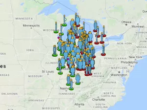 Mais de 80 testemunhas registraram seus relatos no site da agência americana que monitora o surgimento de meteoros - Reprodução/AMS - Reprodução/AMS