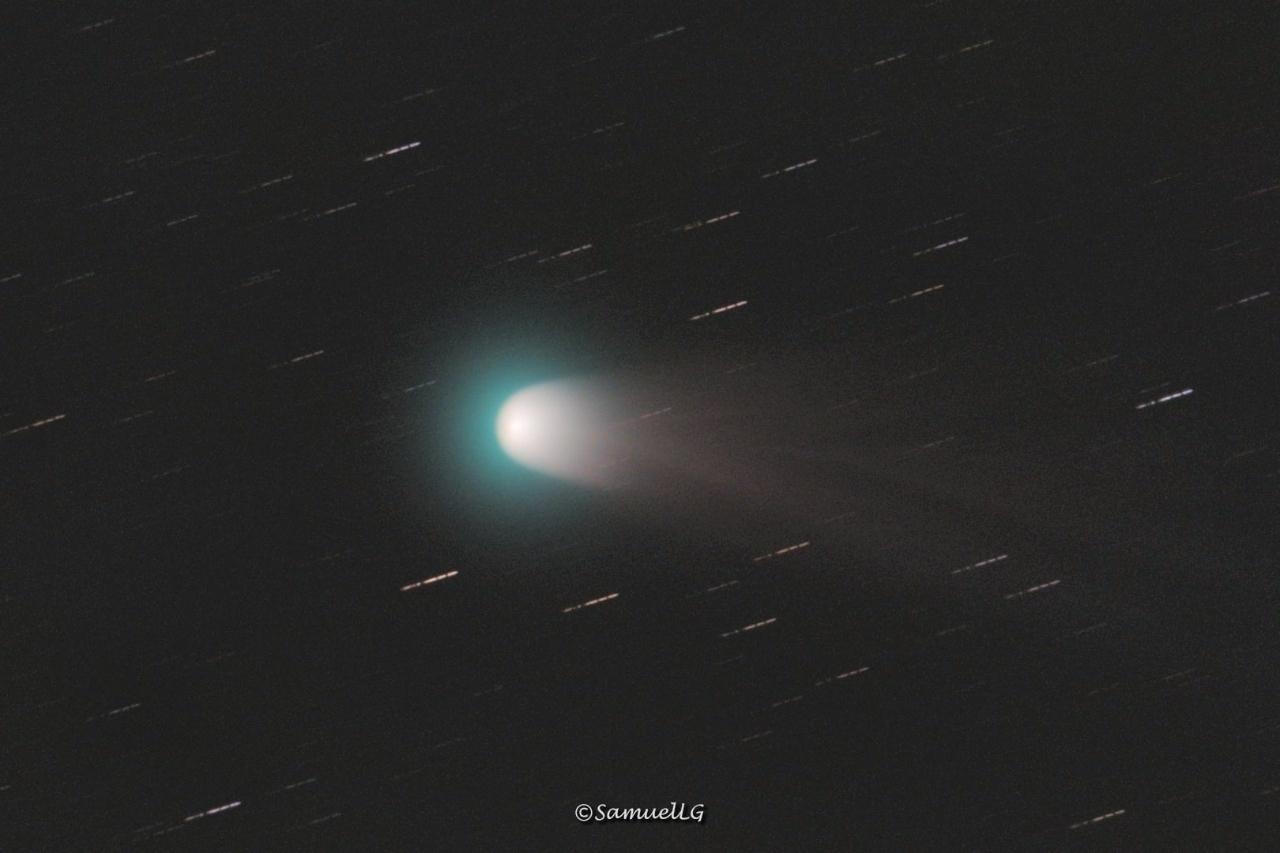Imagen del cometa Leonard tomada por Samuel Guimarães-Campinas / SP - Samuel Guimarães-Campinas / SP