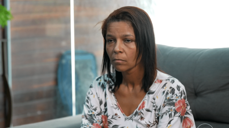 Erika de Souza Vieira, 42, foi flagrada com o tio morto em uma agência bancária do Rio de Janeiro - Reprodução/TV Globo