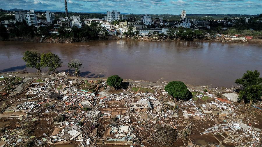 Cruzeiro do Sul foi totalmente destruída pelas chuvas no Rio Grande do Sul