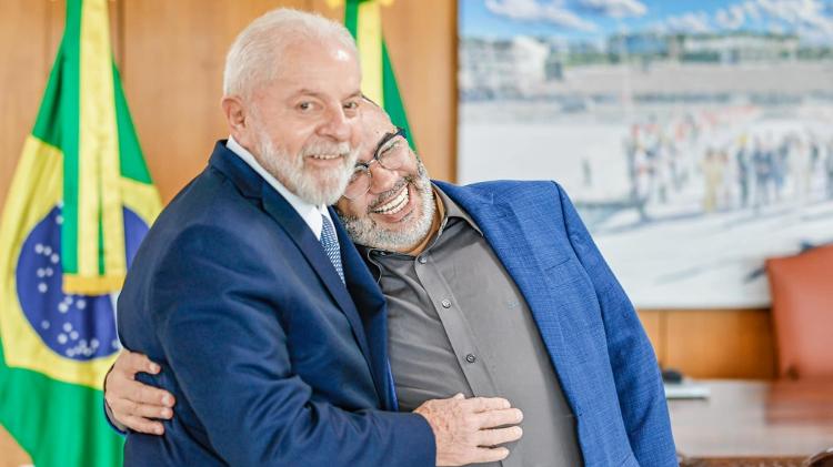 Lula e Cafu Cesar, candidato a vice-prefeito de Hortolândia (SP)