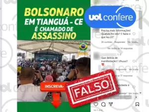 Vídeo não mostra Bolsonaro sendo chamado de assassino no CE