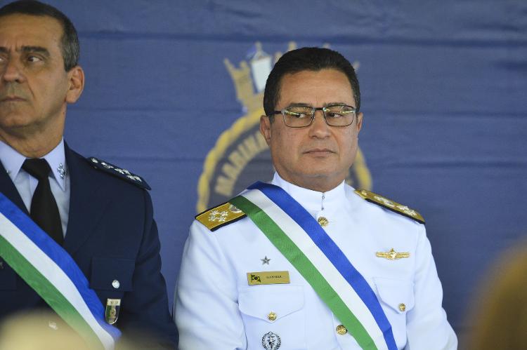 Ex-comandante da Marinha, o almirante de esquadra Almir Garnier em cerimônia no Clube da Aeronáutica, em Brasília Ex-comandante da Marinha, o almirante de esquadra Almir Garnier em cerimônia no Clube da Aeronáutica, em Brasília