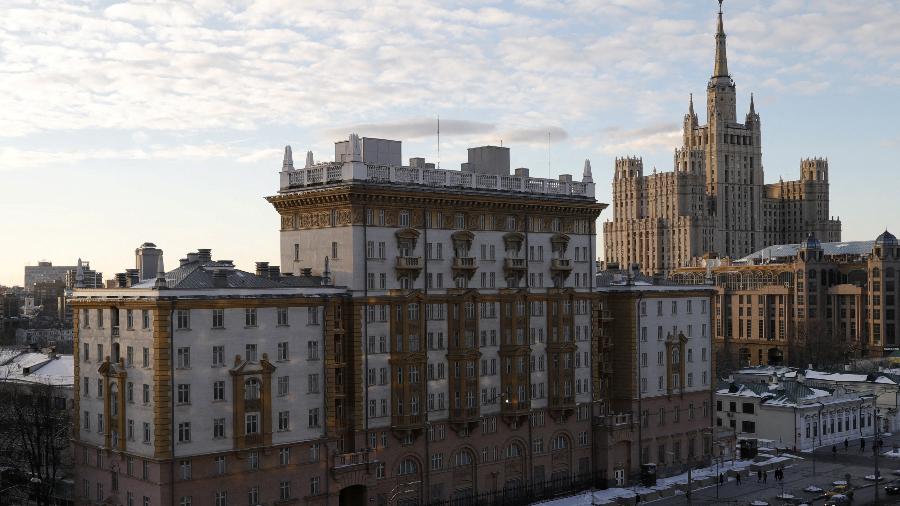 Embaixada dos Estados Unidos em Moscou, na Rússia - REUTERS/Tatyana Makeyeva