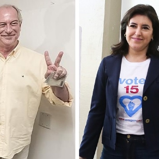 Ciro Gomes e Simone Tebet votam neste domingo