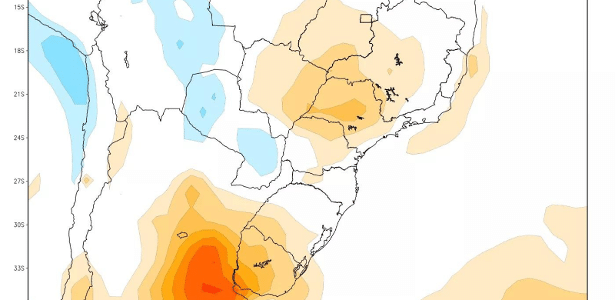 Modelo meteorológico mostra tendência de calor na Argentina