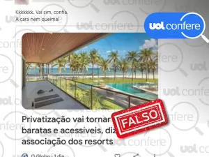 Associação de resorts não disse que privatização vai tornar praias baratas