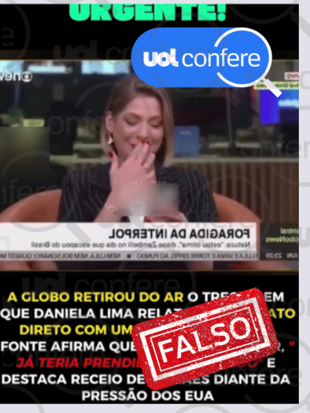 17.jun.2025 - Trecho de programa com comentário sobre Zambelli continua no ar 17.jun.2025 - Trecho de programa com comentário sobre Zambelli continua no ar