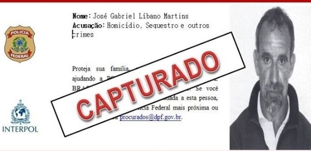 A Polícia Federal prendeu José Gabriel Martins, foragido da Interpol, em Roraima - Polícia Federal