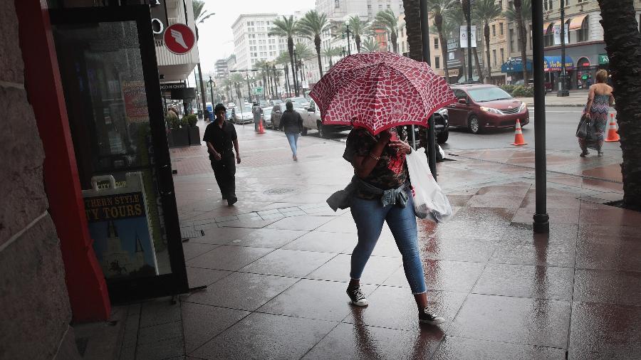 Nova Orleans, nos EUA, se prepara para a chegada da tempestade tropical "Barry" - AFP