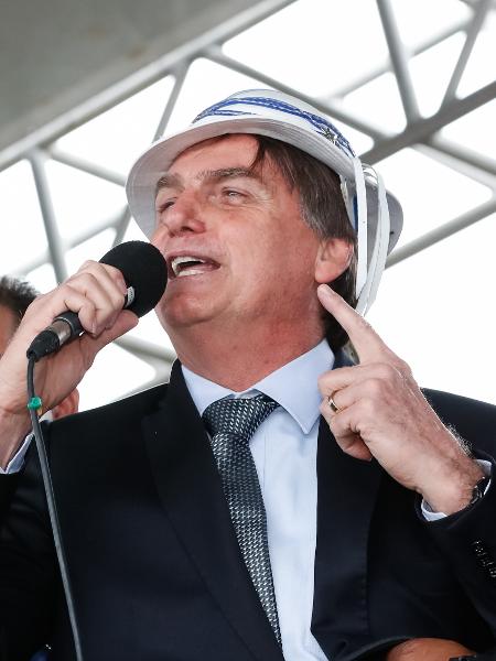 23.jul.19 - Jair Bolsonaro discursa em Vitória da Conquista (BA) - Alan Santos/PR