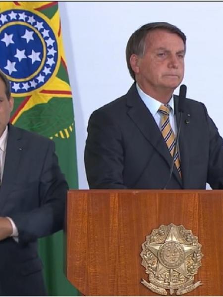 Jair Bolsonaro no momento em que chamou brasileiros de maricas - Reprodução/TV Brasil
