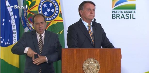 Jair Bolsonaro no momento em que chamou brasileiros de maricas