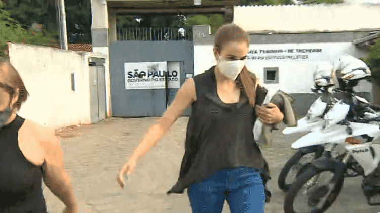 Suzane von Richthofen saindo da penitenciária do Tremembé - Reprodução;TV Vanguarda - Reprodução;TV Vanguarda