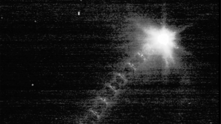 Impacto da nave Dart no asteroide Dimorphos também foi registrado pelo Telescópio Espacial James Webb - Nasa/JWST