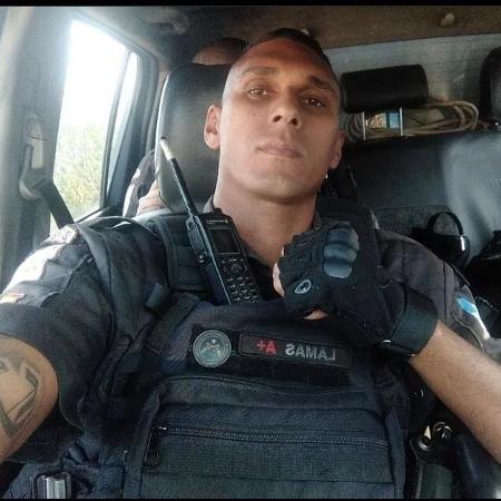 Soldado Caio Cezar Lamas Cordeiro, 31, entrou na Polícia Militar em 2018 e tinha esposa e filhos - Reprodução/Twitter