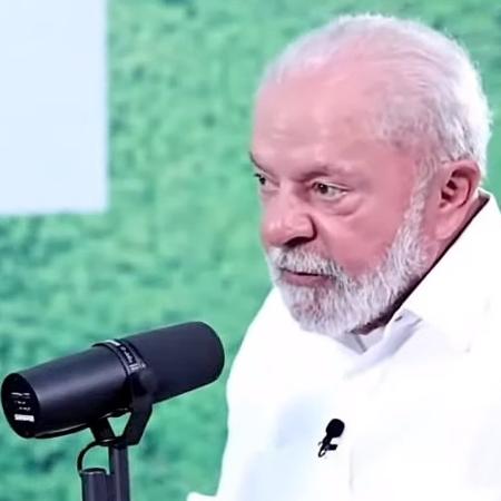 Lula durante transmissão ao vivo direto de Belém (PA)