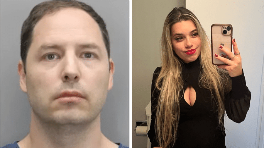 O ex-policial norte-americano Brendan Banfield, 39, e a brasileira Juliana Peres Magalhães, de 24 anos