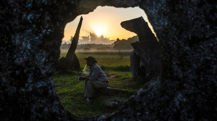 "Stonehenge" brasileira no Estado do Amapá, perto de Calçoene 