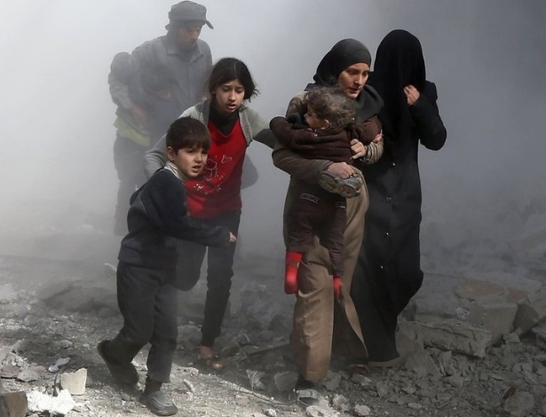 Cenas de horror em Ghouta Oriental chocaram o mundo - AFP