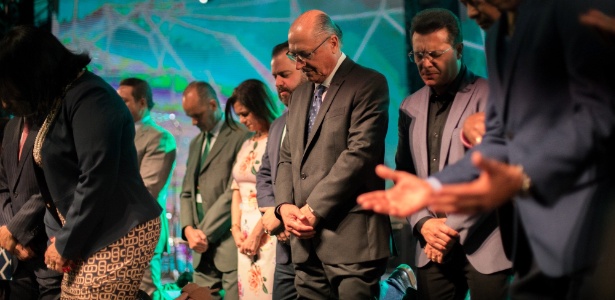 27.set.2018 - Geraldo Alckmin participa da abertura da 14ª Expo Cristã, no Anhembi (SP)