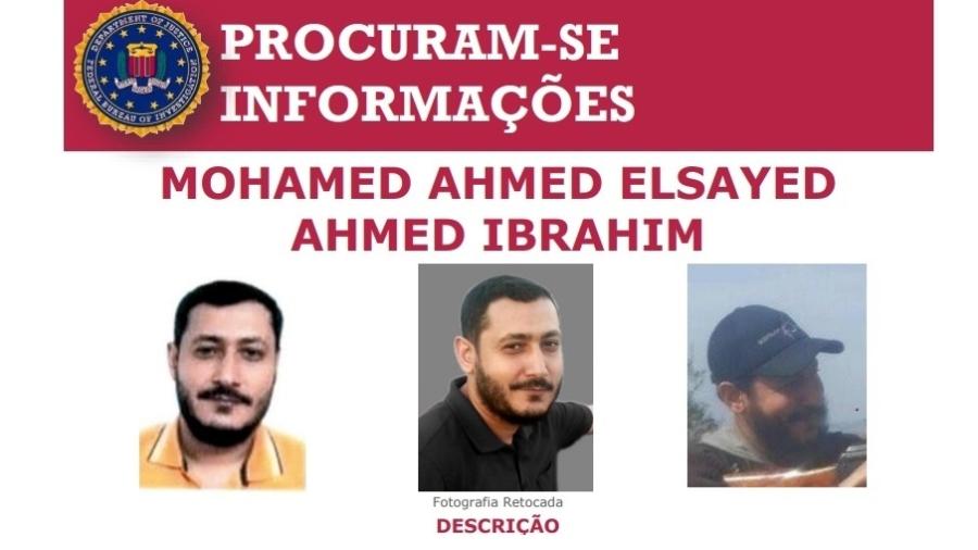Terrorista egípcio Mohamed Ahmed Elsayed Ahmed Ibrahim é procurado pelo FBI no Brasil - Divulgação/FBI