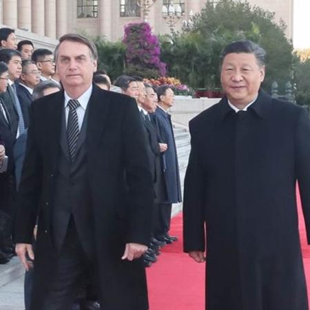 Jair Bolsonaro durante viagem à China - Palácio do Planalto