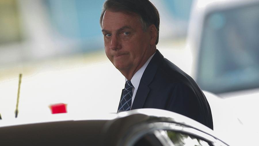 Presidente Jair  Bolsonaro deixa Palácio da Alvorada - 