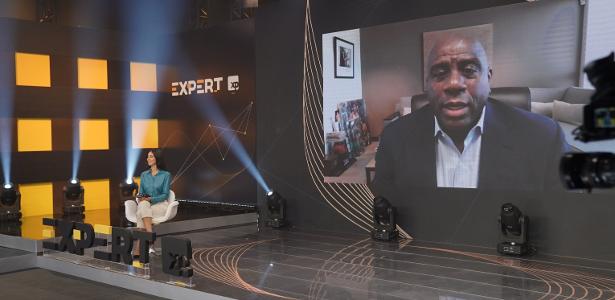 Magic Johnson no evento da XP