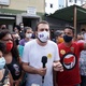 27 out. 2020 - Guilherme Boulos (Psol) fala aos eleitores em Heliópolis, zona Sul da cidade de São Paulo - ETTORE CHIEREGUINI/ESTADÃO CONTEÚDO