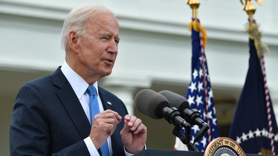 O governo do presidente Joe Biden disse recentemente que apoiava o projeto do Senado - Nicholas Kamm/AFP