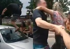 Homem persegue e pisoteia carro de mulher após alegar arranhão no DF - Reprodução/Instagram