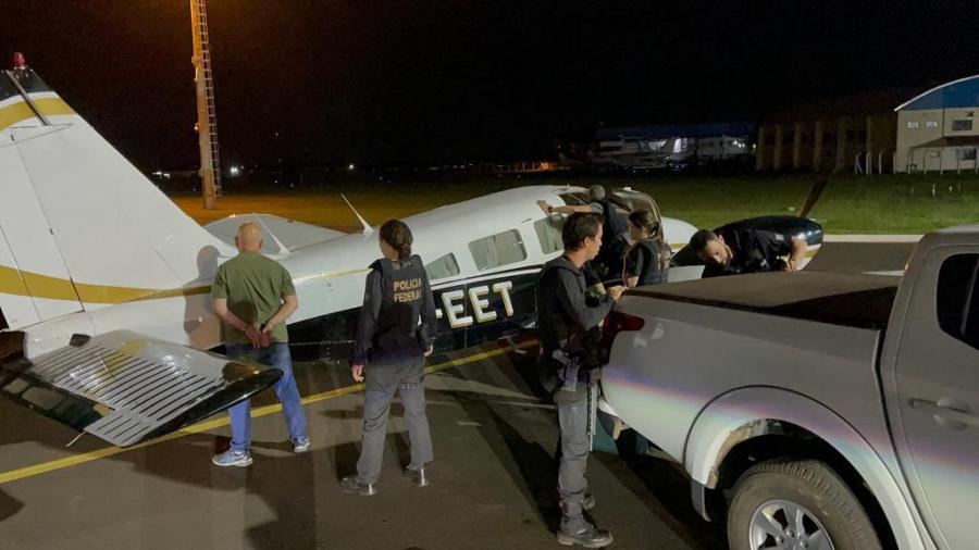 FAB intercepta avião com 465 kg de cocaína em Mato Grosso do Sul - Divulgação/FAB