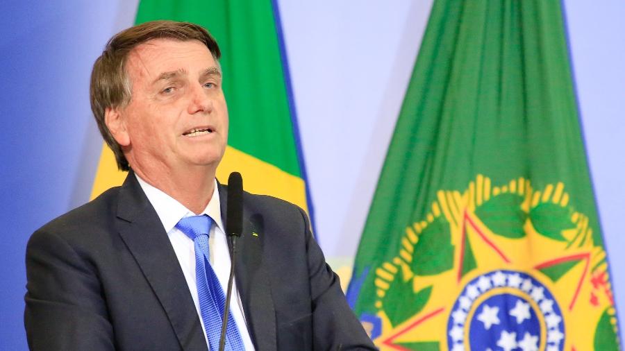 13.abr.2022 - O presidente Jair Bolsonaro (PL) - Anderson Riedel/PR