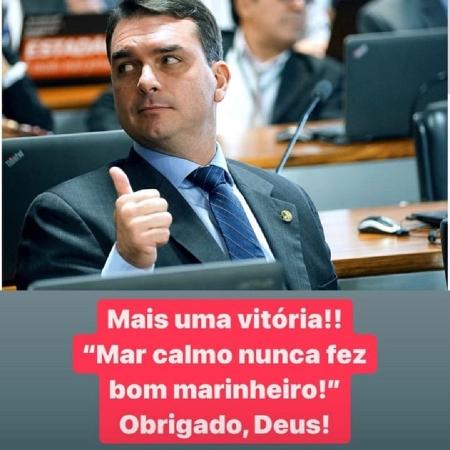 Senador Flávio Bolsonaro (PL-RJ) comentou o arquivamento nas redes sociais - Reprodução/Instagram/Flávio Bolsonaro