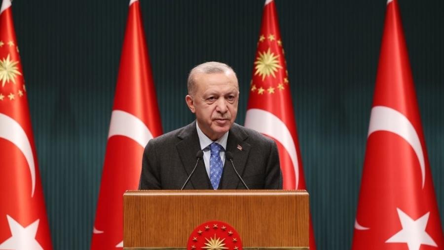 O presidente turco Erdogan se posicionou contra a entrada dos dois países escandinavos - GETTY IMAGES