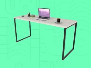 'Perfeita pro home office': por que mesa com design industrial vende tanto?