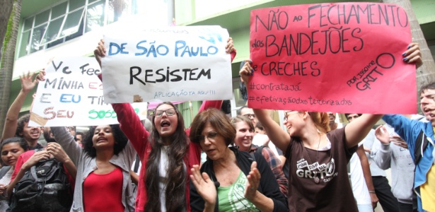Manifestantes protestam contra novo diretor de Veterinária e o governador Alckmin - Leonardo Benassatto/Futura Press/Estadão Conteúdo