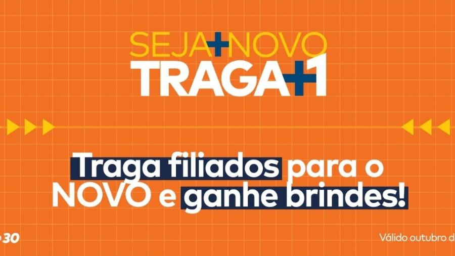 Campanha do Novo para novos filiados - Divulgação