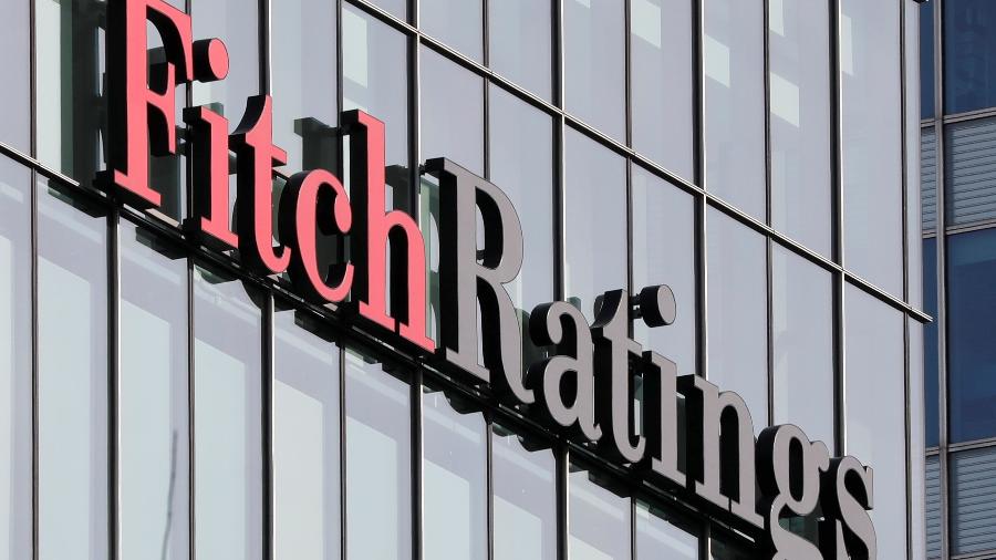 Logo da agência de classificação de riscos Fitch no escritório da empresa em Londres - Reinhard Krause