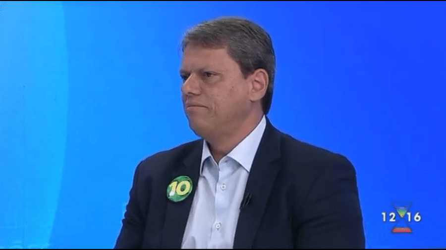 Tarcísio de Freitas, candidato ao governo de SP pelo Republicanos - Reprodução