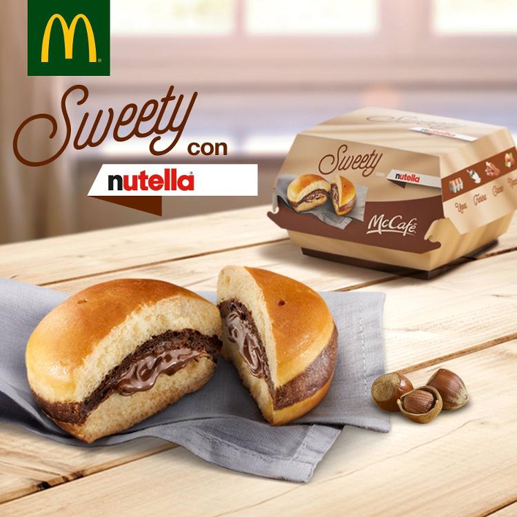 Sweety com Nutella, lançado na Itália em 2016