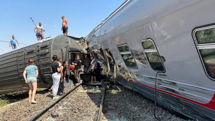 Acidente com trem e caminhão na região russa de Volgogrado deixou mais de 100 feridos