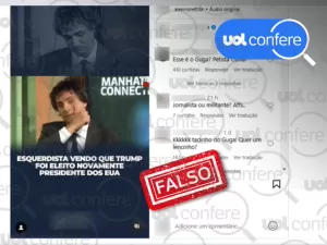 Guga Chacra não chorou por vitória de Donald Trump nos EUA; vídeo é de 2020